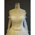 Professional China factory lace long sleeve short wedding dresses one piece girls party dresses